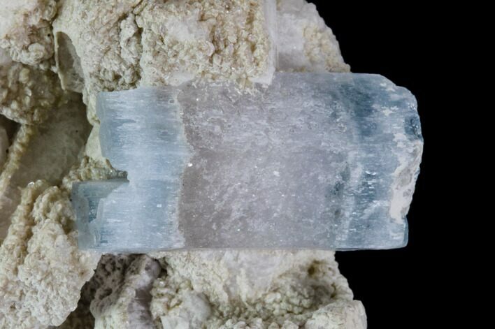 Aquamarine Crystal in Albite Crystal Matrix - Pakistan #111357